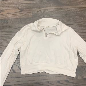 Brandy Melville Cropped Quarter Zip